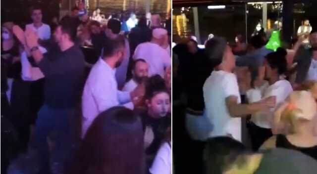 İstanbul’un göbeğinde skandal “korona partisi” kamerada