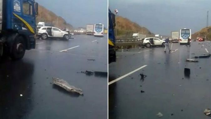 Kuzey Marmara Otoyolu’nda feci kaza: 2 ölü, 3 yaralı