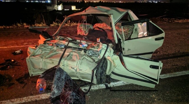 Manisa’da tır ile otomobil çarpıştı: 1 ölü