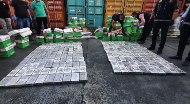 Mersin Limanı&#039;nda 220 kilo kokain ele geçirildi