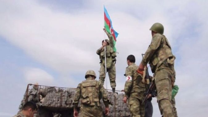 Milli kahraman Mubariz İbrahimov&#039;un imha ettiği karakola Azerbaycan bayrağı dikildi
