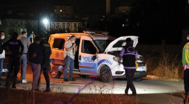Uşak&#039;ta polis aracı ile otomobil çarpıştı: 2 polis yaralı