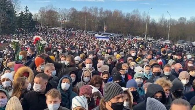 Belarus&#039;taki hükümet karşıtı protestolarda 80 kişi gözaltına alındı