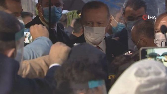 Cumhurbaşkanı Erdoğan ile MHP Genel Başkanı Bahçeli KKTC’de Maraş’ı ziyaret etti
