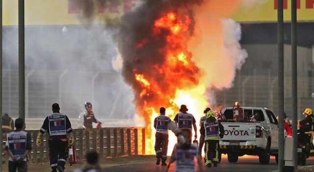 Formula 1’de ateş topundan sağ çıkan Roman Grosjean’dan “Ben iyiyim” videosu