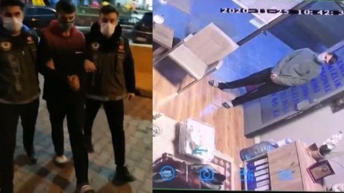 İstanbul’da “terlikli telefon hırsızını” polis, terliğinden yakaladı