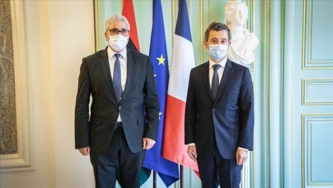 Libya İçişleri Bakanı Başağa, Fransa Dışişleri ve İçişleri bakanlarıyla görüştü