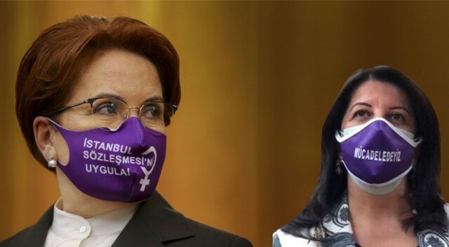 Meral Akşener ve Pervin Buldan aynı maske ile TBMM&#039;de