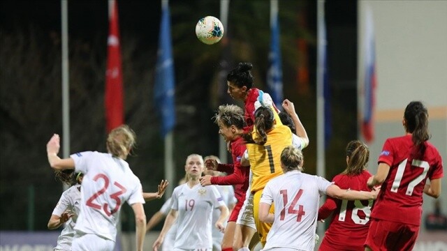 A Milli Kadın Futbol Takımı Rusya&#039;ya 2-1 yenildi