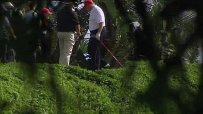 Beyaz Saray “Sıkı çalışacak” dedi, Trump tüm günü golf oynayarak geçirdi