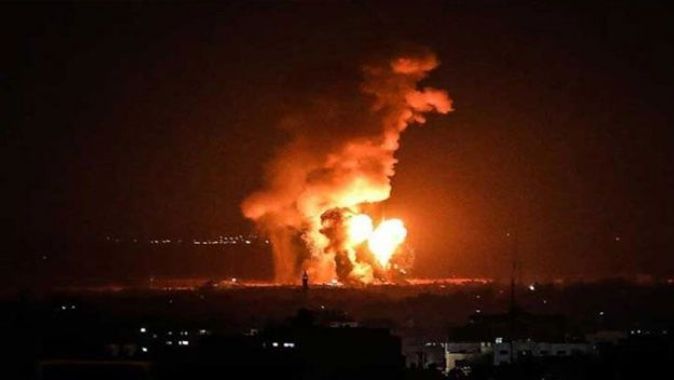 İşgalci İsrail yine Gazze&#039;yi vurdu