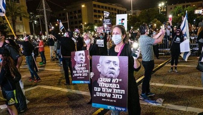 İsrail&#039;deki Netanyahu karşıtı gösterilerde 27 gözaltı