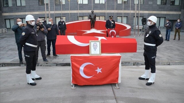 Kahramanmaraş&#039;ta şehit polis memuru için tören düzenlendi