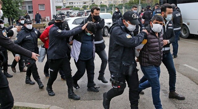 Adana&#039;da suç örgütü operasyonu: 9&#039;u polis 41 zanlı tutuklandı