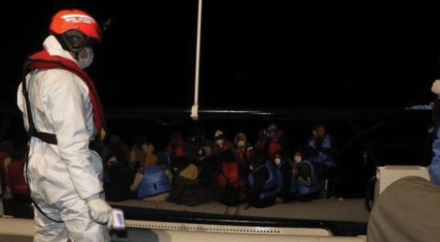 Ayvalık’ta 38 göçmen kurtarıldı