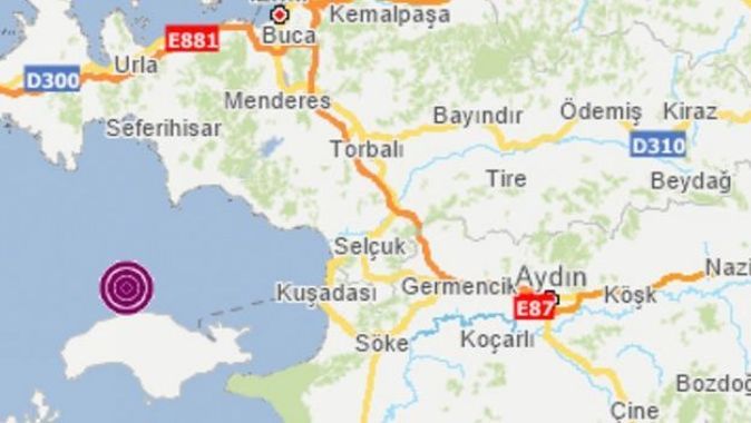 İzmir&#039;de 4.5 büyüklüğünde deprem