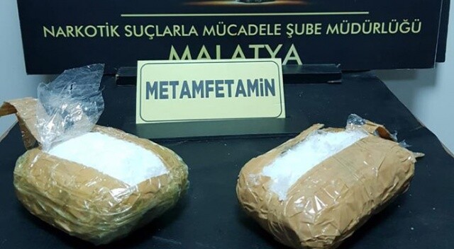 Malatya&#039;da metamfetamin maddesi ele geçirildi