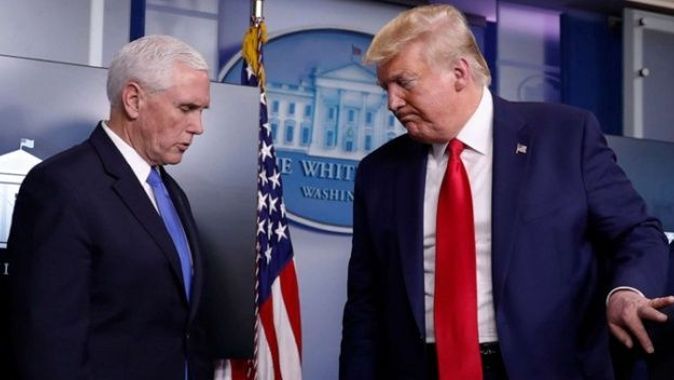 Trump ve Pence’den baskın sonrası ilk görüşme