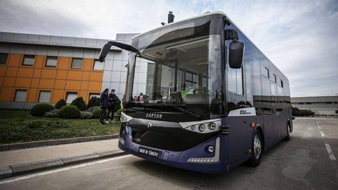 Cumhurbaşkanı Erdoğan&#039;ın test ettiği elektrikli sürücüsüz otobüs, Bursa&#039;da tanıtıldı