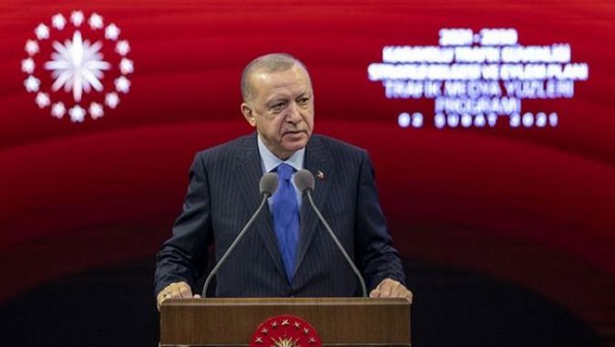 Cumhurbaşkanı Erdoğan: Trafikte hedefi tutturan iki ülkeden biri olduk
