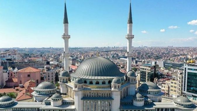 Taksim Meydanı&#039;nda inşaatı süren caminin yüzde 99&#039;u tamamlandı