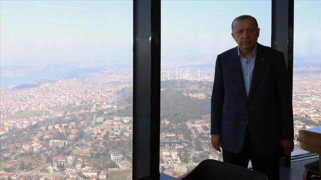 Cumhurbaşkanı Erdoğan Çamlıca Kulesi&#039;nde incelemelerde bulundu