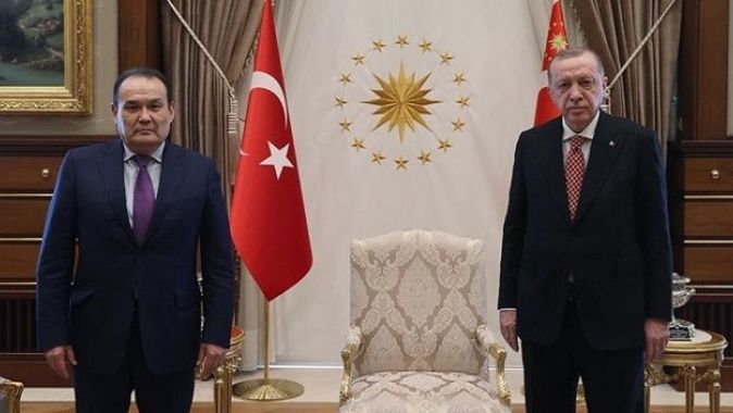Cumhurbaşkanı Erdoğan, Türk Konseyi Genel Sekreteri Amreyev&#039;i kabul etti