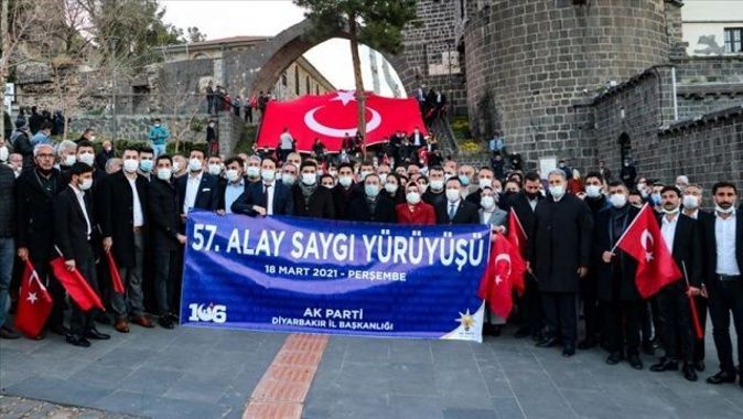 Diyarbakır&#039;da 57. Alaya Saygı Yürüyüşü yapıldı