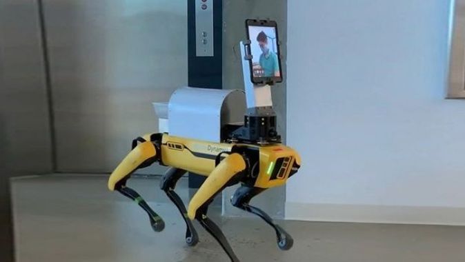 Dr. Spot adlı robot, hastaları muayene ediyor, tıbbi müdahalede bulunuyor