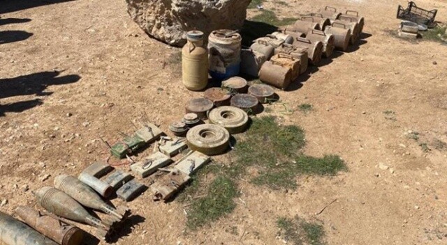 Suriye’nin kuzeyinde terör örgütüne büyük darbe: Yüzlerce kilogram patlayıcı ele geçirildi