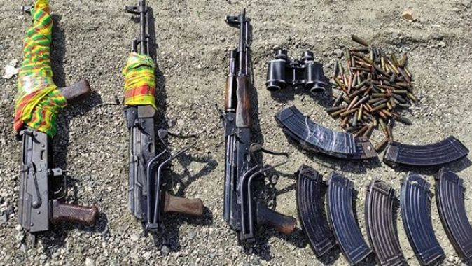 Van’da PKK/KCK terör örgütüne ait silah ve mühimmat ele geçirildi
