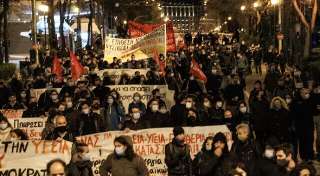 Yunanistan’da hükümet karşıtı protesto