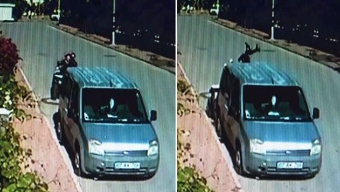 Akılalmaz kaza! ATV sürücüsü park halindeki araca çarpıp camından içeri girdi