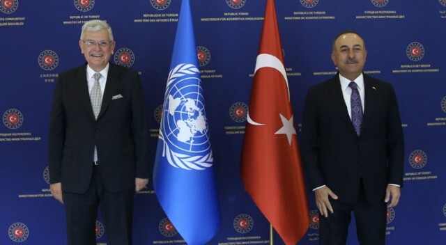 Bakan Çavuşoğlu, BM 75. Genel Kurul Başkanı Bozkır&#039;la görüştü