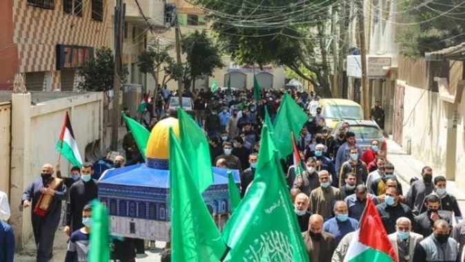 Gazze’de İsrail saldırılarına karşı Kudüs ve Mescid-i Aksa’ya destek gösterisi