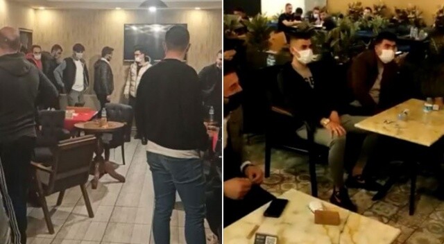 Konya’da kafenin gizli bölmesinde 39 kişi yakalandı