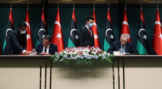 Libya ile imzalar atıldı, Erdoğan&#039;dan ilk açıklama