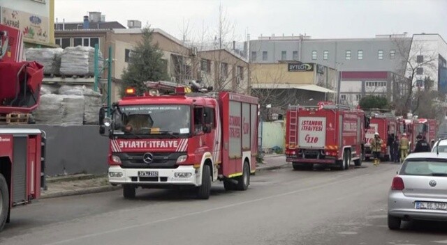 Tuzla&#039;da boya fabrikasında korkutan yangın
