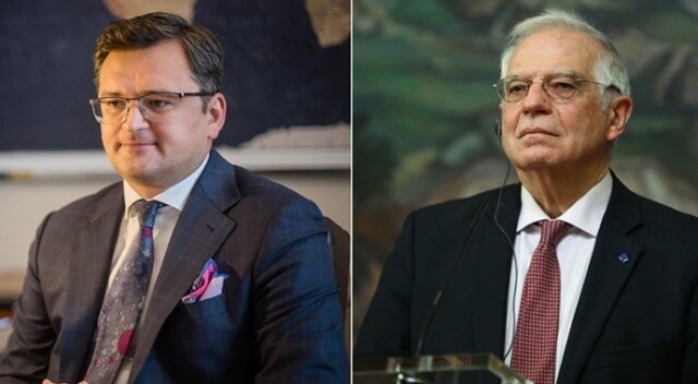 Ukrayna Dışişleri Bakanı Kuleba, AB Yüksek Temsilcisi Borrell&#039;le Rus askeri hareketliliğini görüştü
