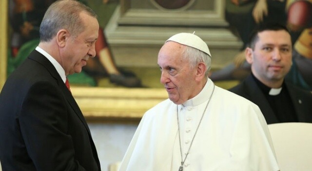 Cumhurbaşkanı Erdoğan, Papa ile Gazze&#039;yi konuştu