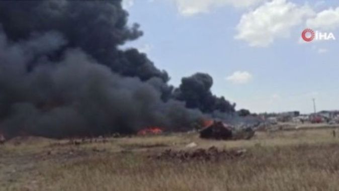 KKTC&#039;de yangın: Bin dönüme yakın arazi küle döndü
