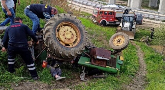 Sinop’ta devrilen traktörün altında kalan yaşlı adam hayatını kaybetti