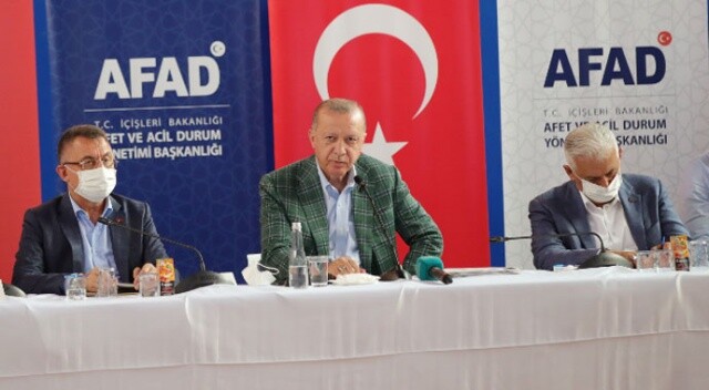 Cumhurbaşkanı Erdoğan, afet bölgesine yapılacak yardımları açıkladı