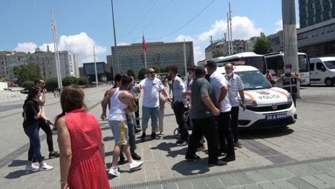 Taksim’de asansör kavgası: Çocuklu aileye saldırdılar