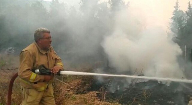 Yangın söndürmede şehit olan Yaşar Cinbaş&#039;ın son görüntüleri