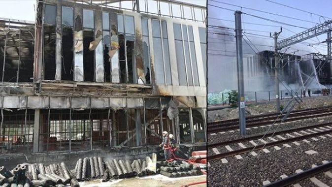 Ankara&#039;da hastane inşaatında yangın