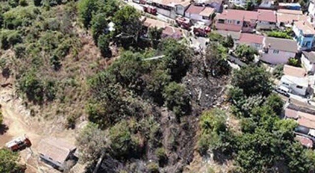 Çatalca’da yerleşim alanına yakın ağaçlık alanda korkutan yangın
