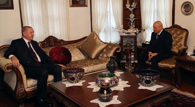 Cumhurbaşkanı Erdoğan&#039;dan Bahçeli&#039;ye ziyaret