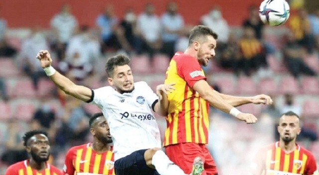 Kayserispor öne geçtiği maçta Adana Demirspor ile berabere kaldı