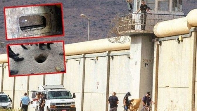 Hapishaneden kaşıkla kaçan iki Filistinli yakalandı